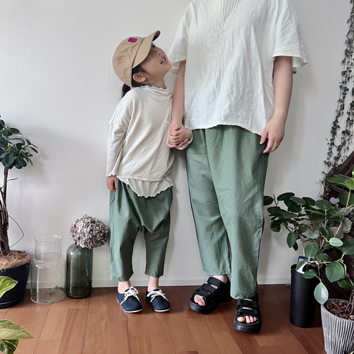 ニュアンスカラー』サルエルパンツ 親子コーデ 子供服 Mymade 通販  