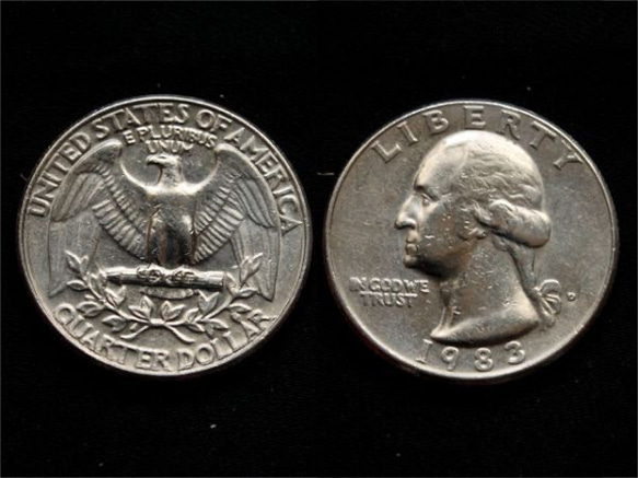 【オーダー】quarter dollar coin ring イーグル 25セント 3枚目の画像