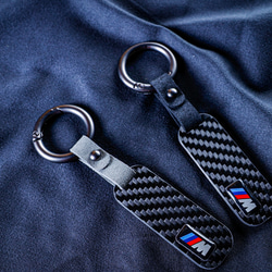BMW M標正碳纖維鑰匙圈 3K斜橫紋路 第3張的照片