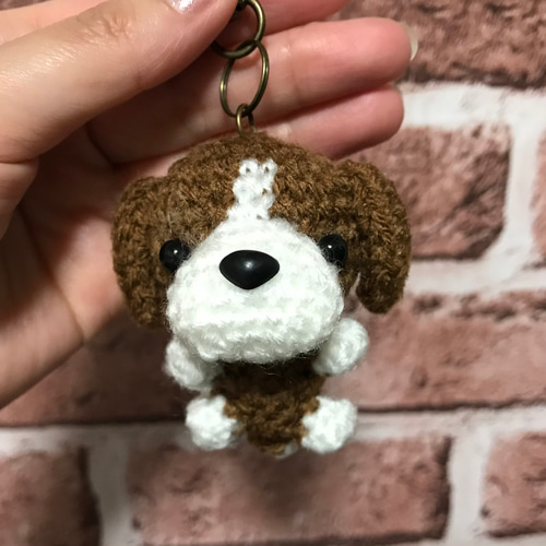 【新品】Yohji Yamamoto あみぐるみ　キーチャーム　犬 COMBINATION KNIT KNITTED KEY CHARM WITH CHAIN(S Black