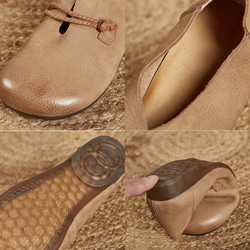 レディースシューズ　本革レザー　スニーカー 靴　手作り　ハンドメイド　天然ゴム 普段　　柔らかい　履きやすい　SH81 8枚目の画像