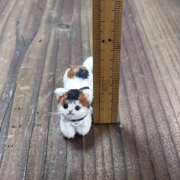三毛猫＊羊毛フェルト＊猫＊三毛＊子猫 やかましかっ