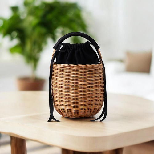 私の籠 ～あなたの色で彩るかごバッグ～ かごバッグ RitO 通販