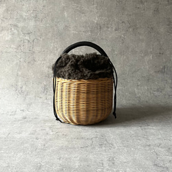 ナンタケットバスケット 7インチオペラオープン かごバッグ CESTINO