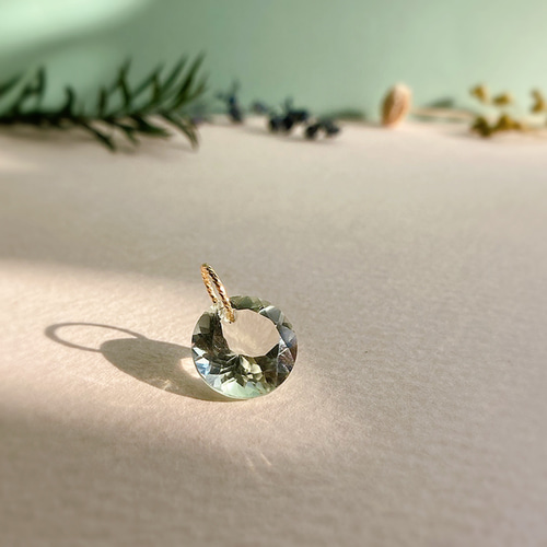 Prana candy gem✴︎グリーンアメジスト ラウンド型ファセット