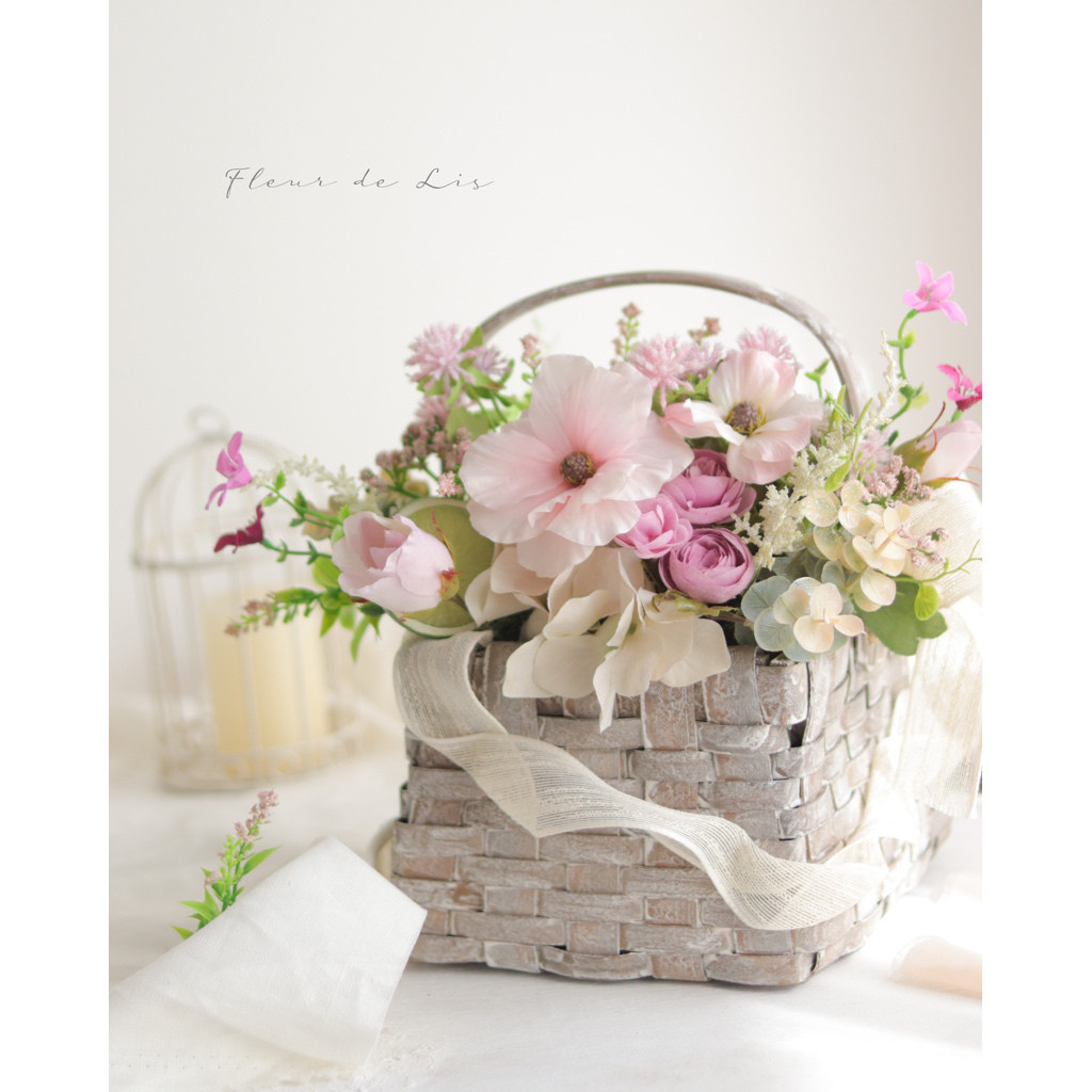 【Creema限定】アネモネのバスケットアレンジ