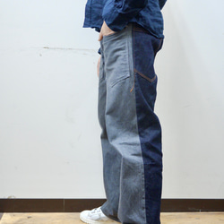 ストレートシルエットNo.301　 2tone jeans グレー×インディゴver 2枚目の画像