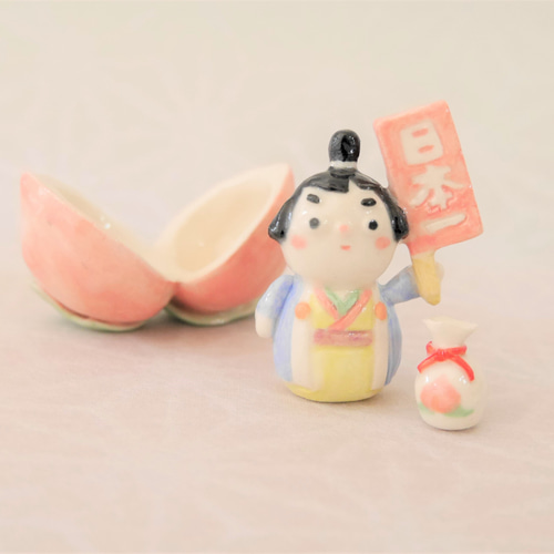 新品未使用 五月人形 端午の節句 桃太郎セット 楽天市場】端午の節句 五月人形 桃太郎セット/陶器（端午の節句