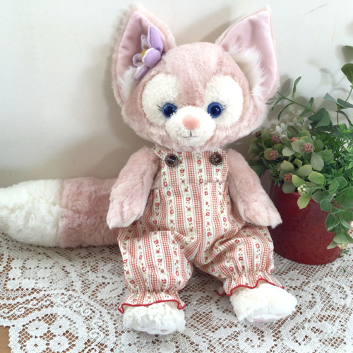 リーナベル 赤ボーダー花柄ロンパース ダッフィー コスチューム 服
