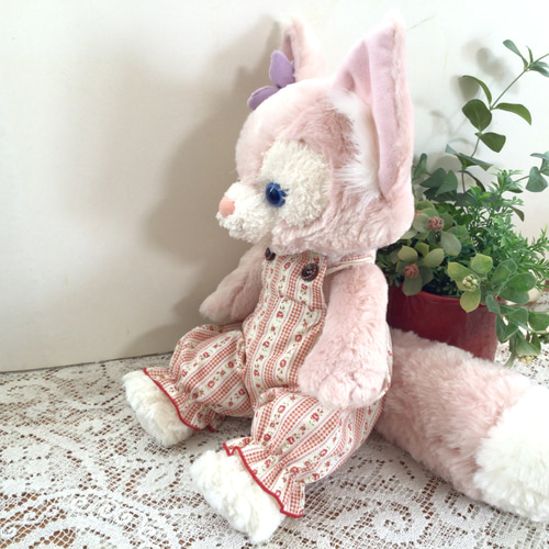 リーナベル 赤ボーダー花柄ロンパース ダッフィー コスチューム 服