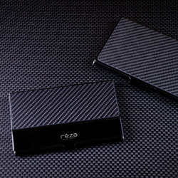碳纖維名片盒 1K斜橫紋路&石墨黑金屬不鏽鋼 第1張的照片