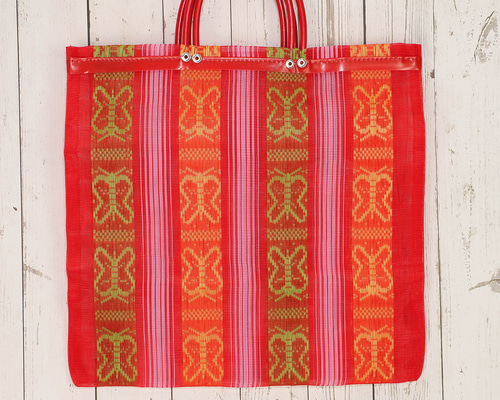 ★メキシコ製★一点もの★ハンドメイド　メルカードバッグ★新品未使用★ 3daa030018a4d94af09b80cf8aa8f4