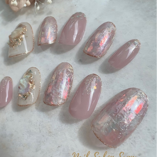 ニュアンスネイル＊ ピンクネイル/オーロラネイル/ブライダル/うるうる
