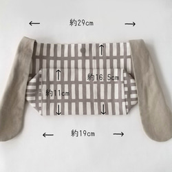 保冷＊リボンのお弁当袋＊北欧の花＊サックスブルー＊2段のお弁当箱にも使えます 5枚目の画像