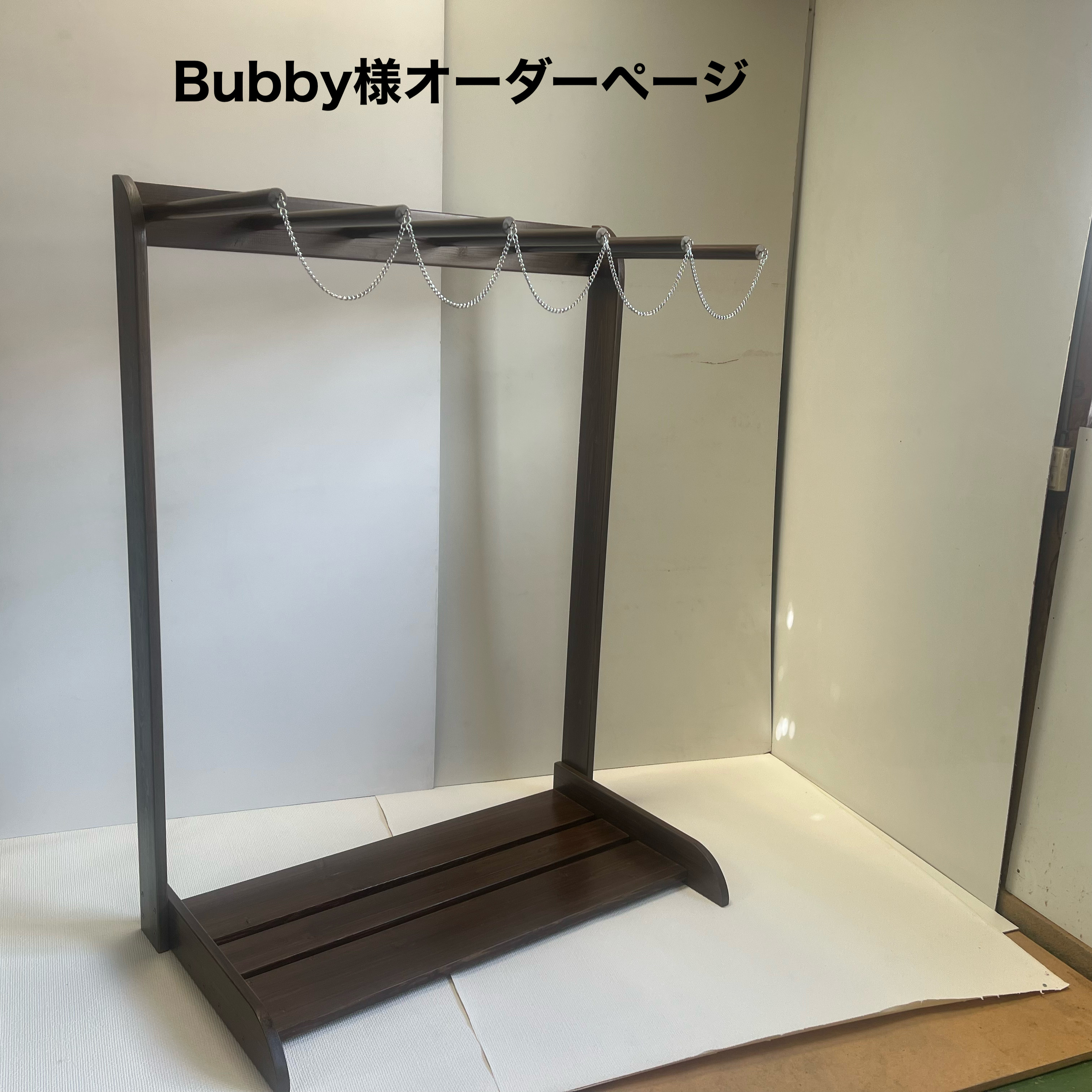 サーフボードラック　ハンドメイド　オーダーメイド ハンドメイド サーフボードラック（木製サーフボード＆ウェット