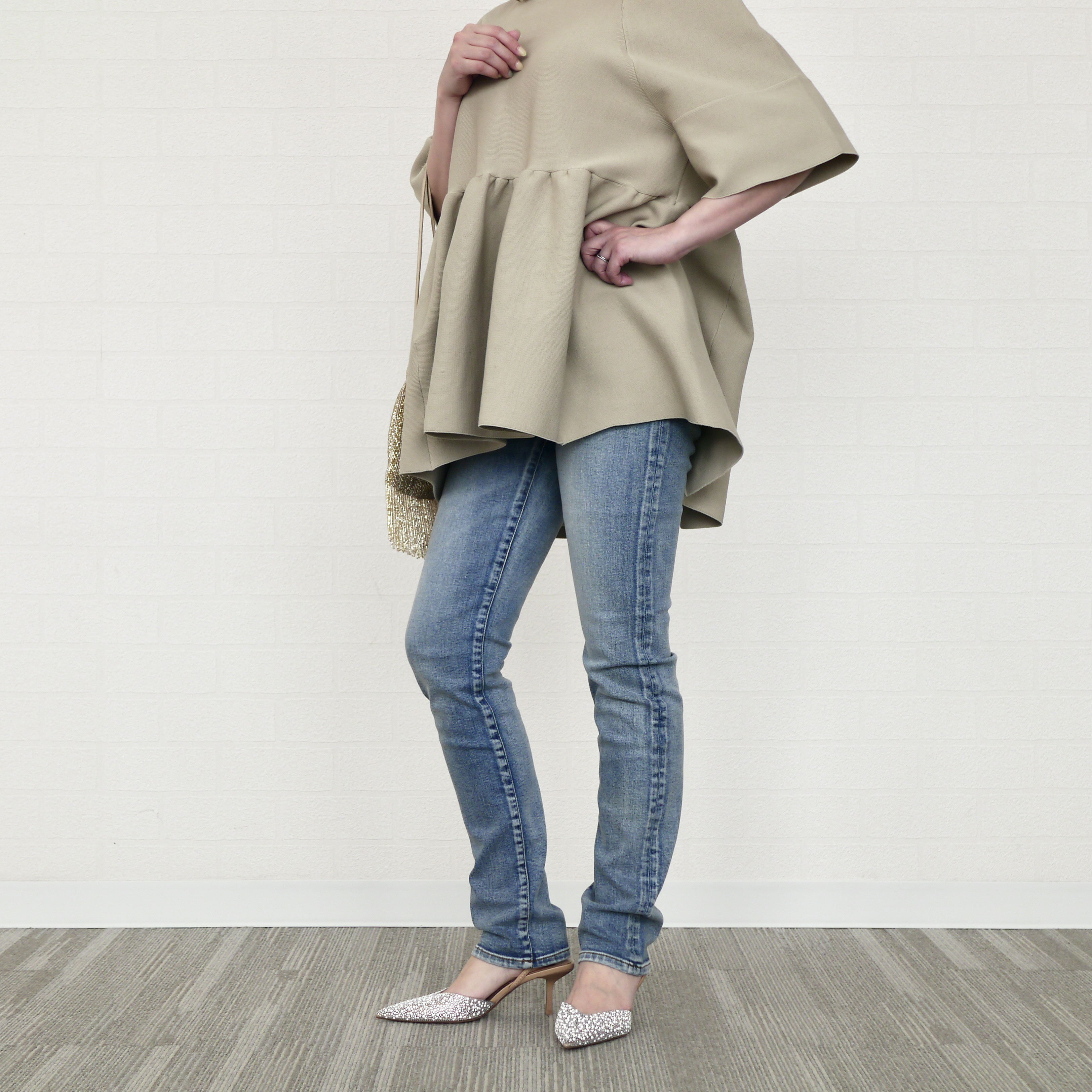 【デニム職人の脚長に見える大人デニム】　155cm以上におすすめ　柔らかくよく伸びるストレッチ入り　フィット感抜群