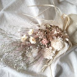 ♡natural dry flower bouquet♡ドライフラワー ナチュラル  韓国インテリア ニュアンスカラー 2枚目の画像