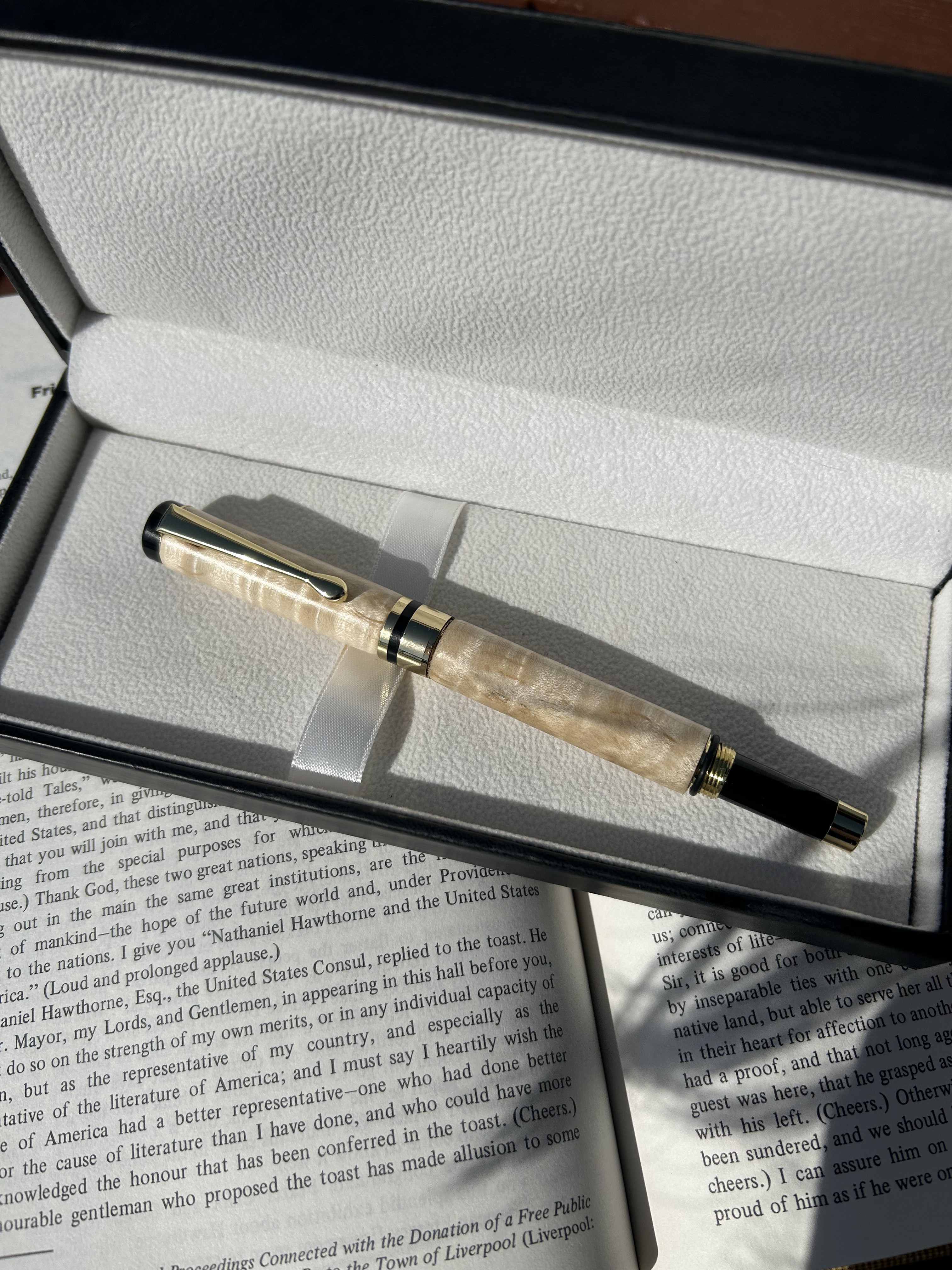 メイプルの木　万年筆・ボールペン　2WAY c1020