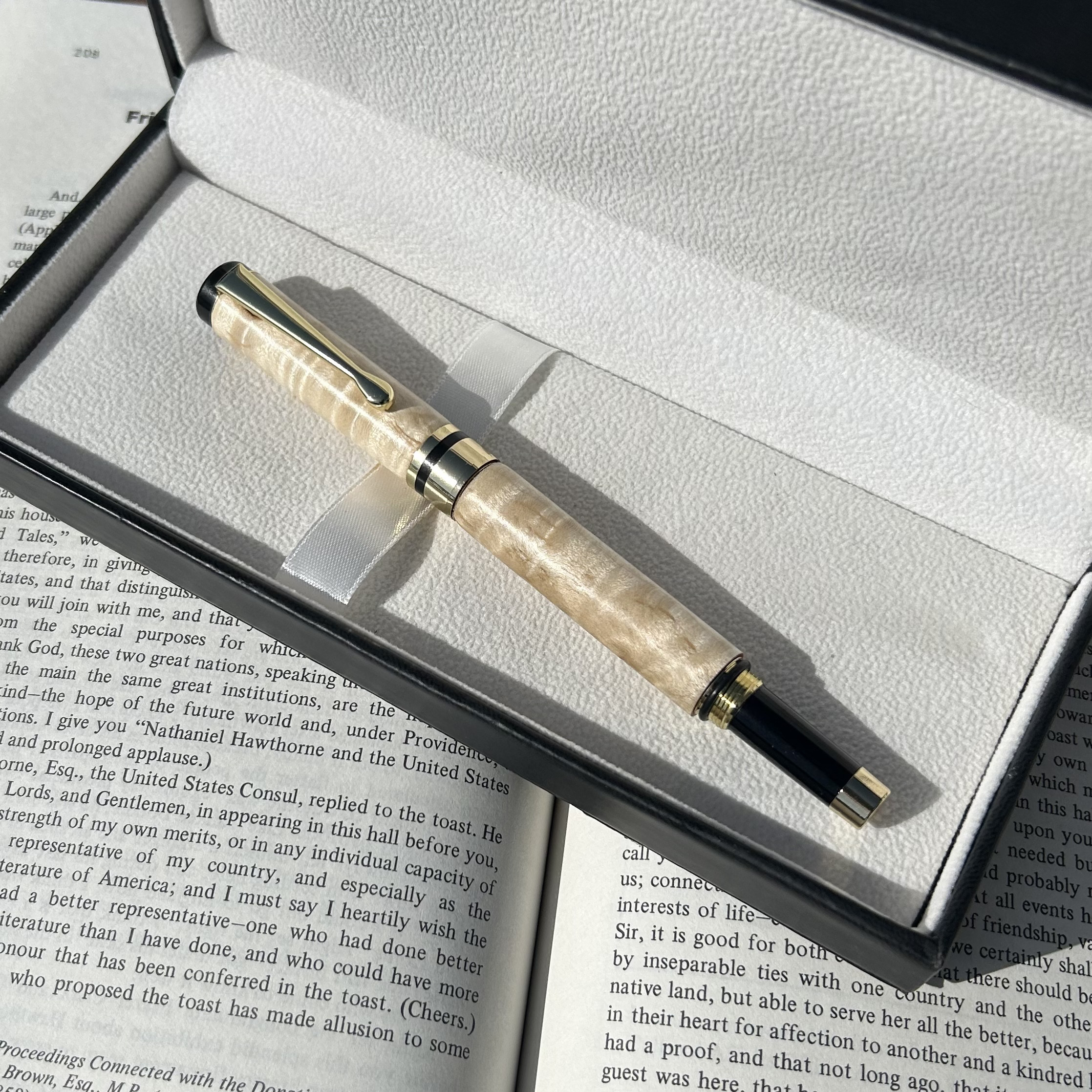 メイプルの木　万年筆・ボールペン　2WAY c1020