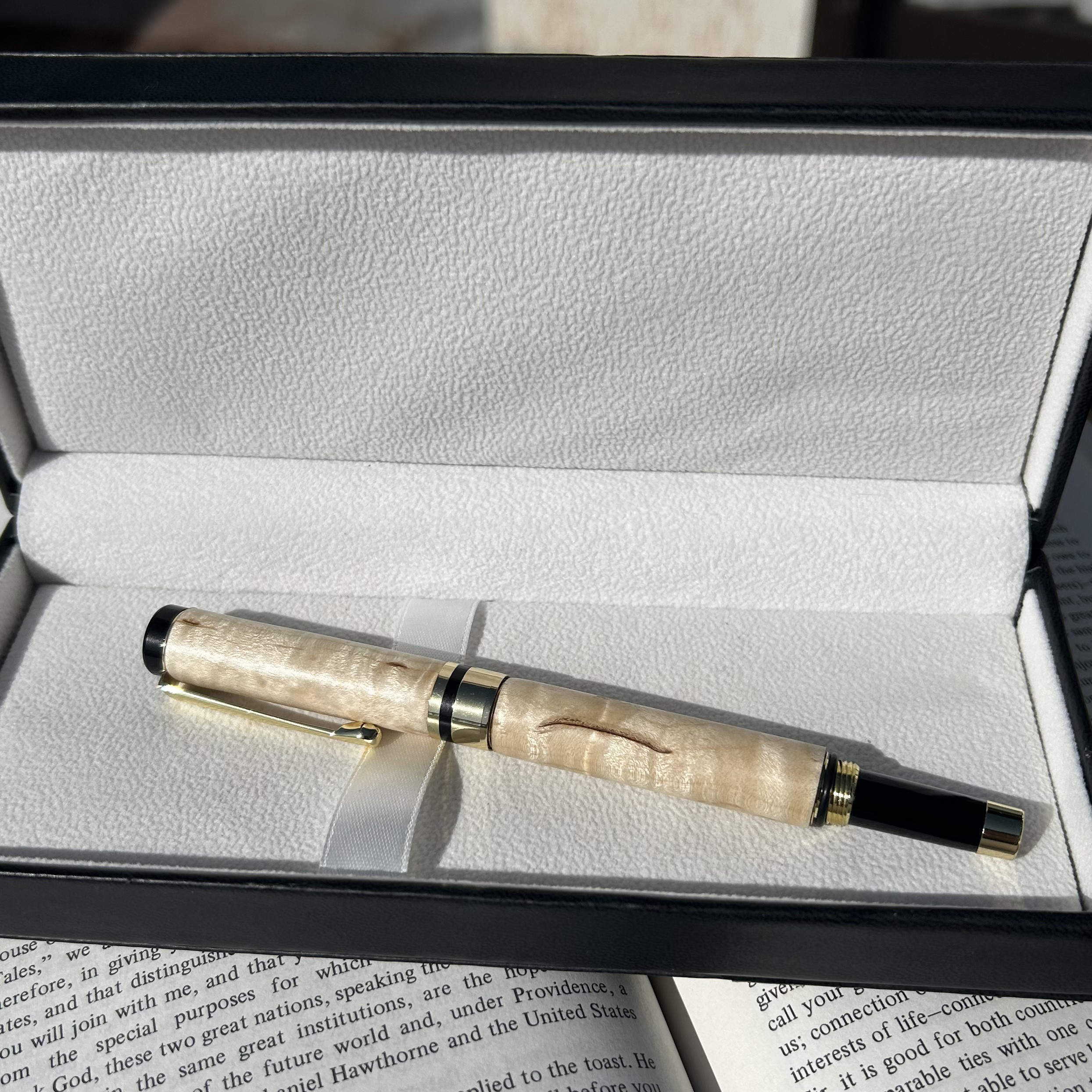 メイプルの木　万年筆・ボールペン　2WAY c1020