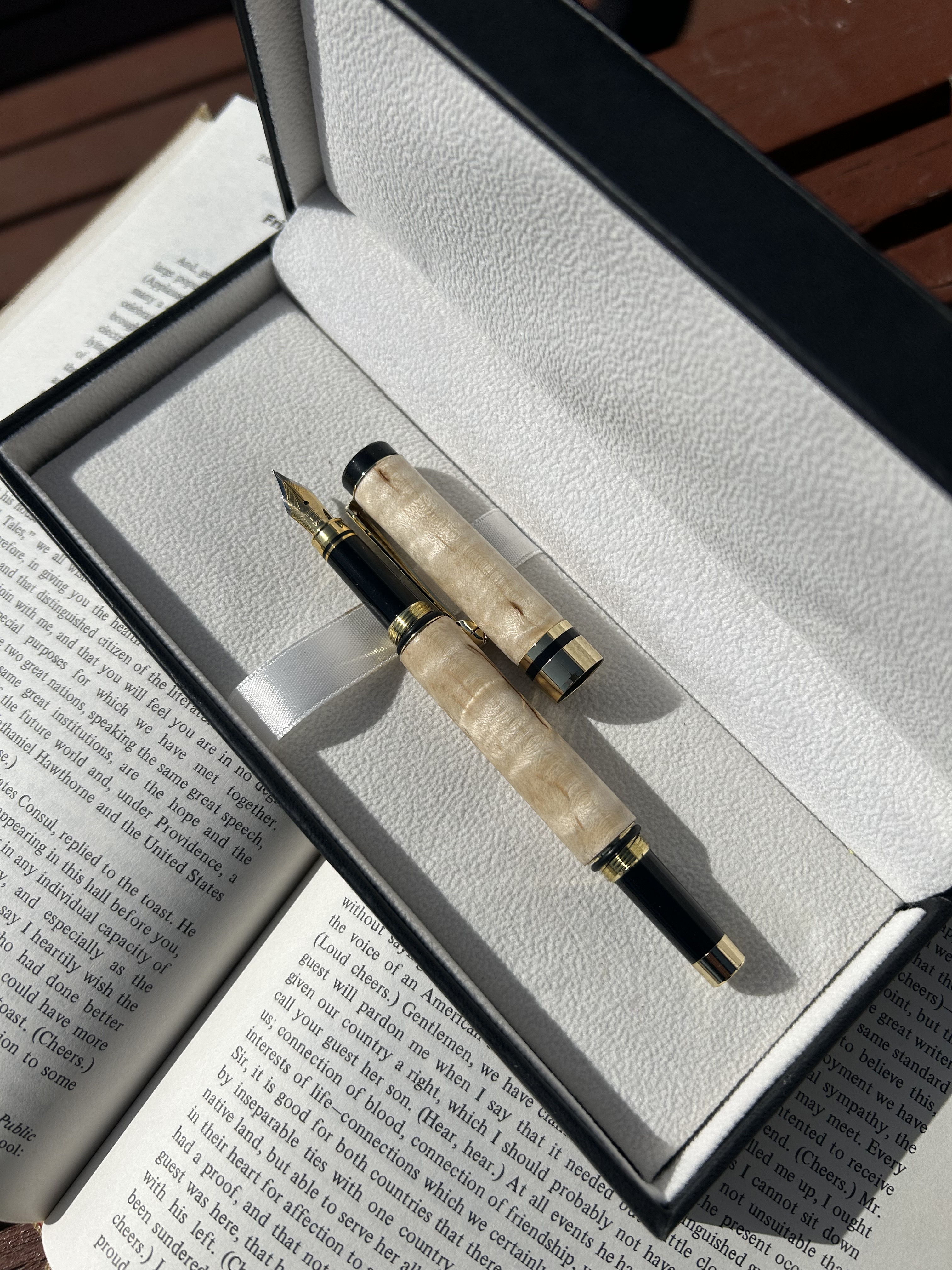 メイプルの木　万年筆・ボールペン　2WAY c1020