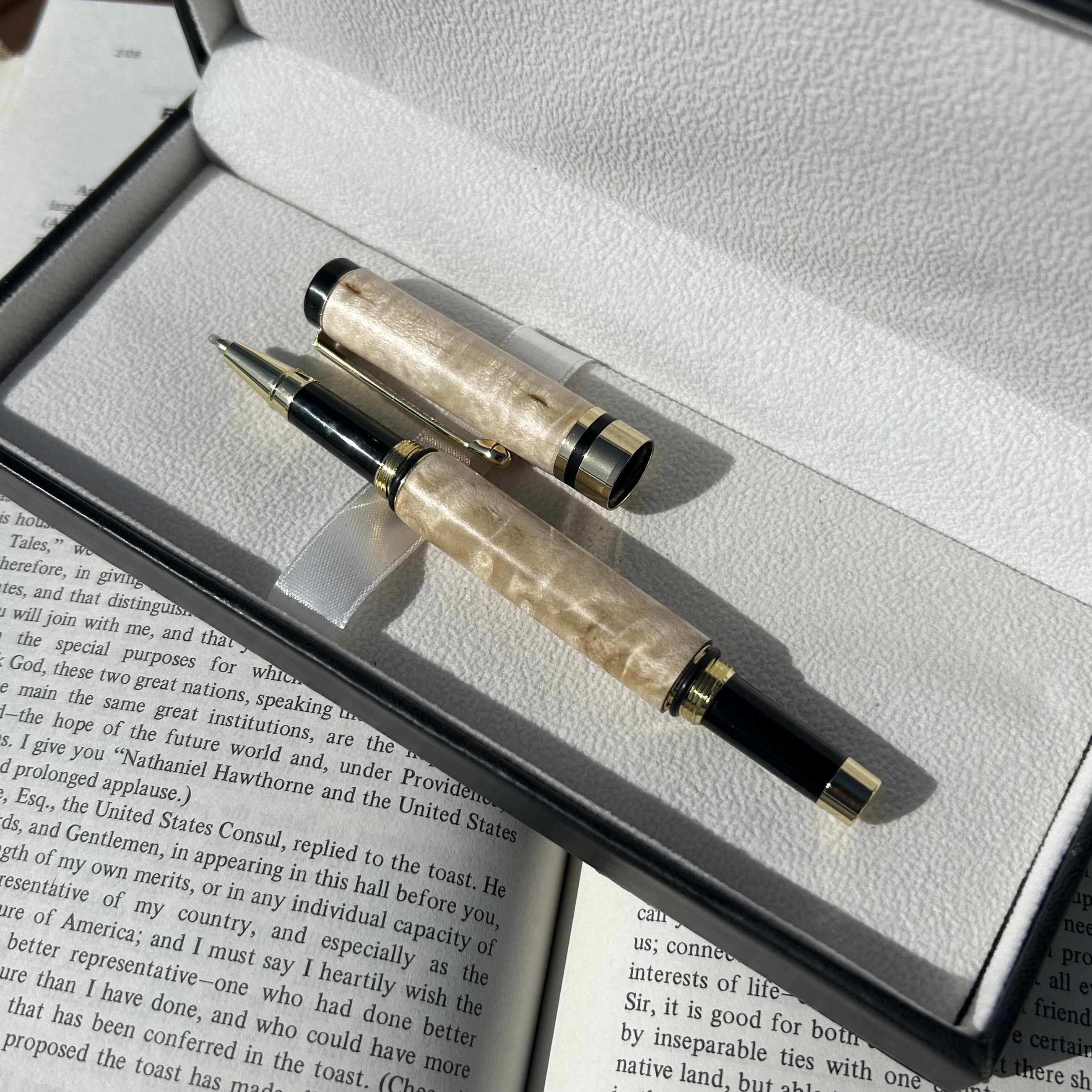 メイプルの木　万年筆・ボールペン　2WAY c1020