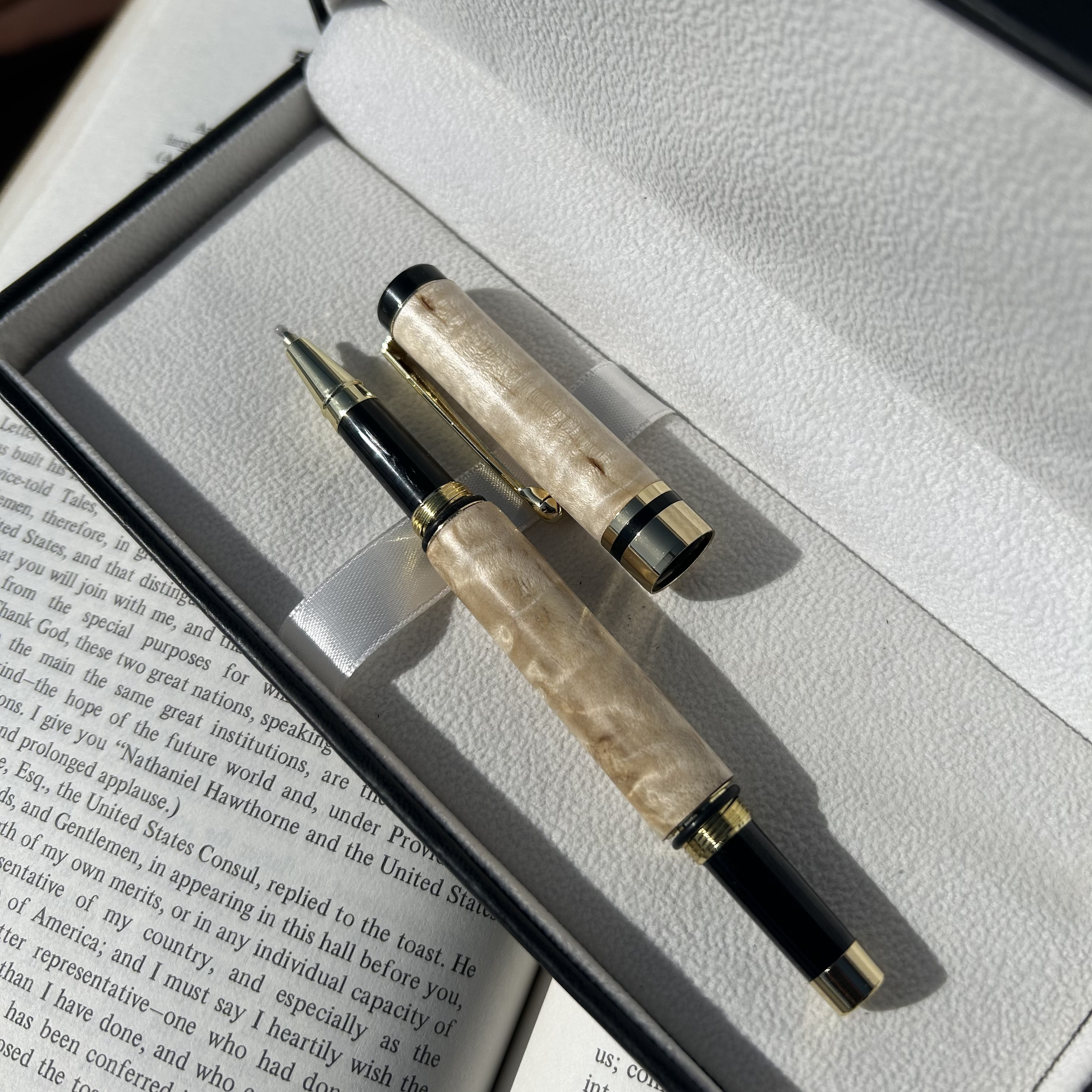 メイプルの木　万年筆・ボールペン　2WAY c1020