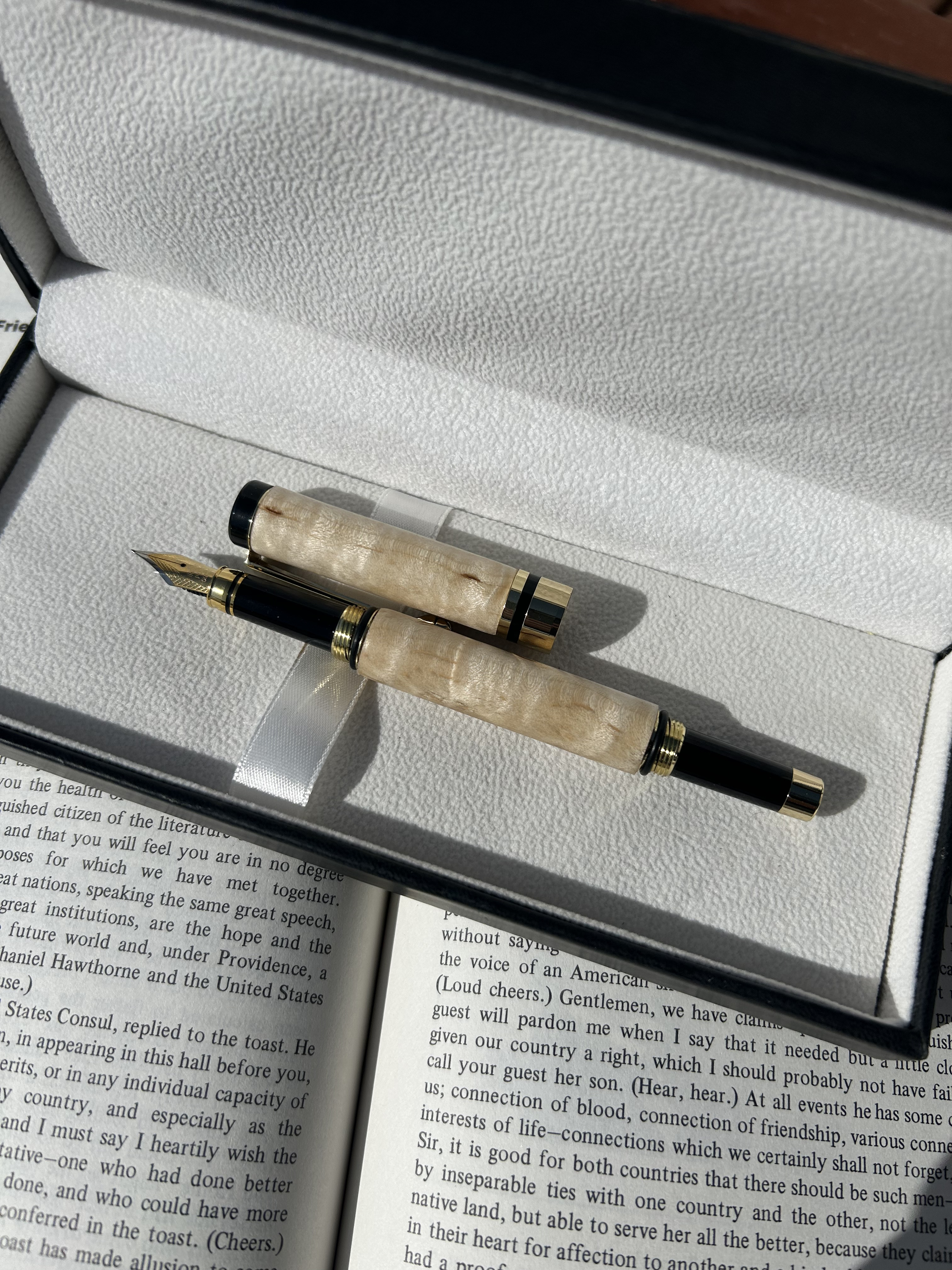 メイプルの木　万年筆・ボールペン　2WAY c1020