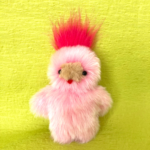 受注制作】ピンクのふわふわ ぬいぐるみ ペッペちゃん 春色 ピンク 