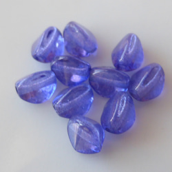種　青紫　チェコビーズ10個 2枚目の画像