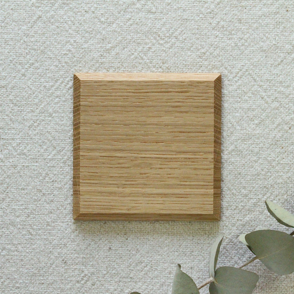 木の平皿105（オーク）＜四角／フラット＞ 3枚目の画像