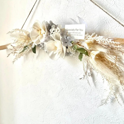 ドライフラワー＊スワッグ＊横型スワッグ＊ガーベラスワッグ＊3つセット ドライフラワースワッグ横型 M【Dried Flowers swag M