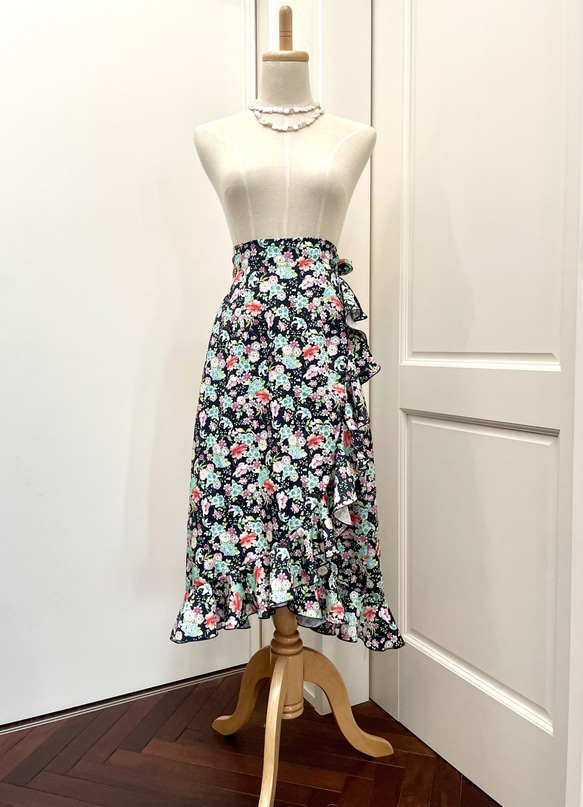 フラメンコ衣装巻きスカート ロングスカート（マキシ丈） duende