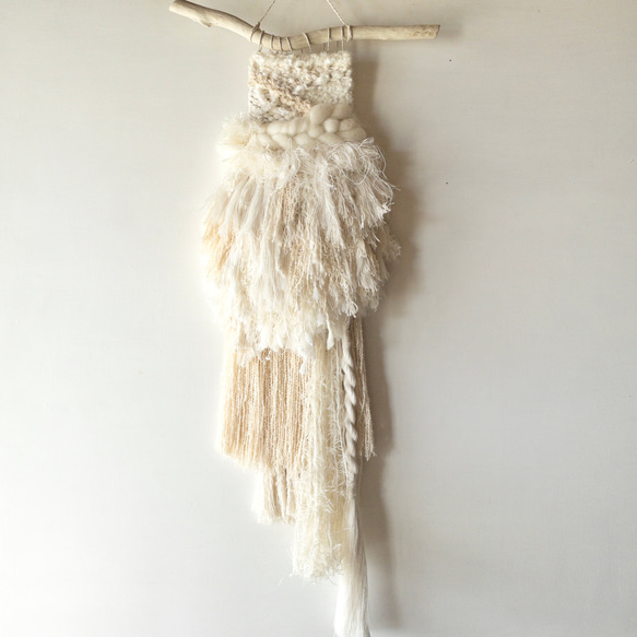 [獨一無二]浮木編織掛毯“白雨” 第7張的照片