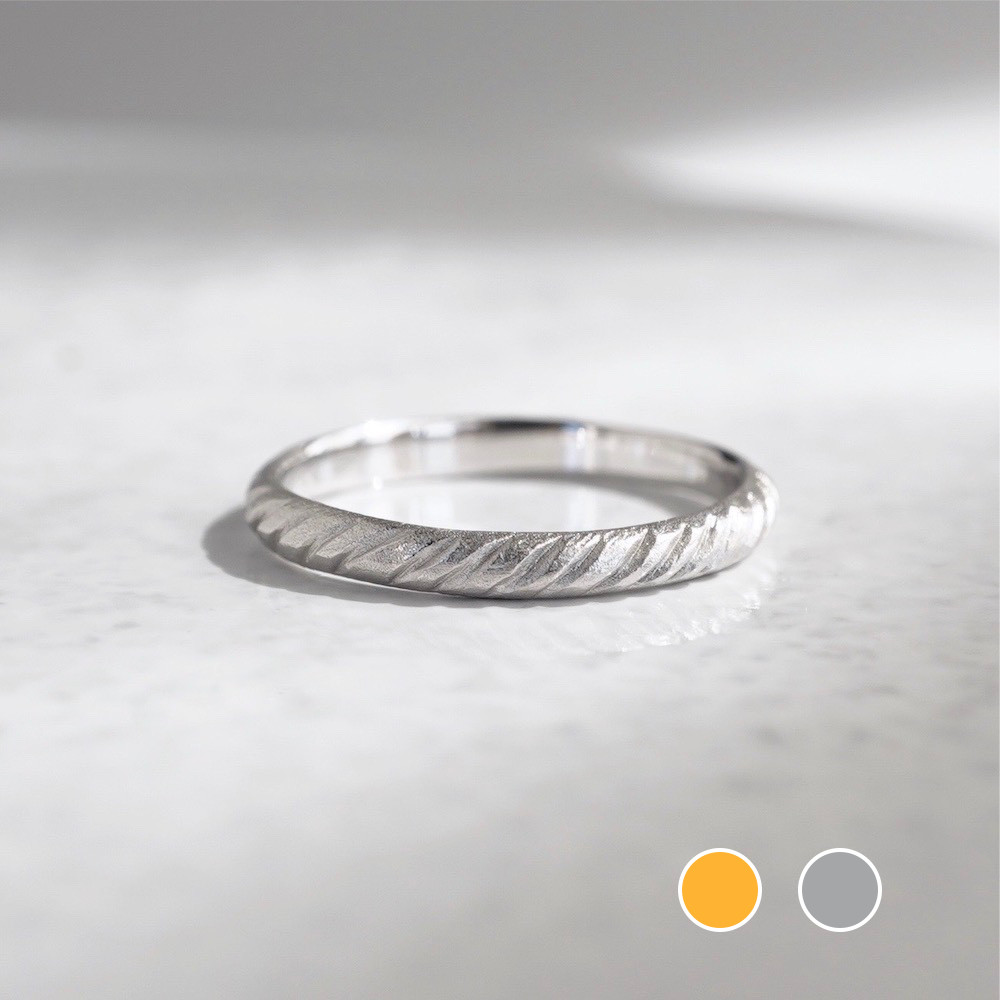 K18/Pt Carved ring [R083]