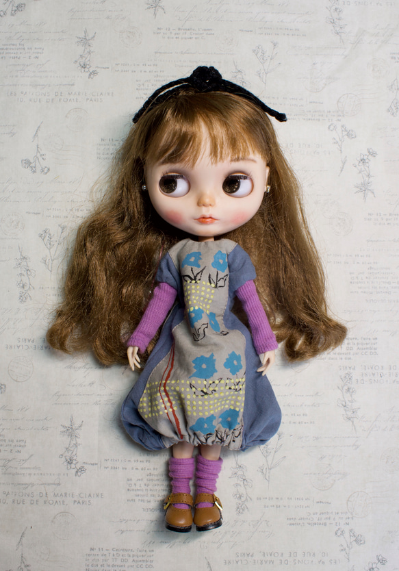 ブライスアウトフィットお花模様のお洋服セット その他人形 Doll Dress  
