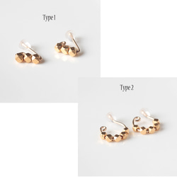 14KGF + カレン ゴールド イヤリング　type2  /  Karen gold vermeil earrings 4枚目の画像