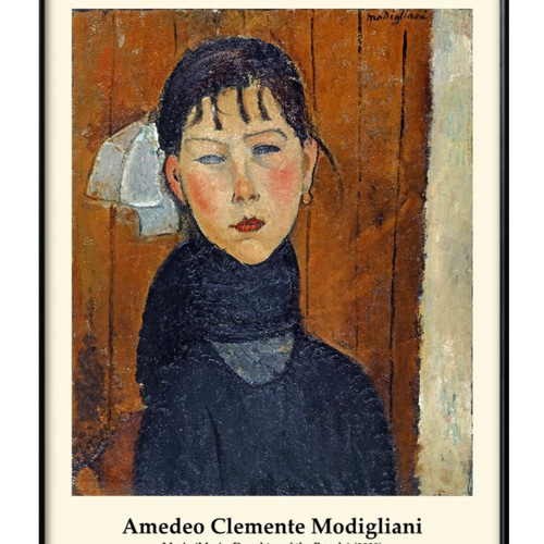 アメデオ・クレメンテ・モディリアーニ　アートポスター 1-0641□ポスター 絵画 A3サイズ 『アメディオ・モディリアーニ