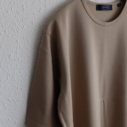 【在庫限り】HANDROOM WOMEN'S クルーネック5分袖Tシャツ beige｜ladies 15枚目の画像