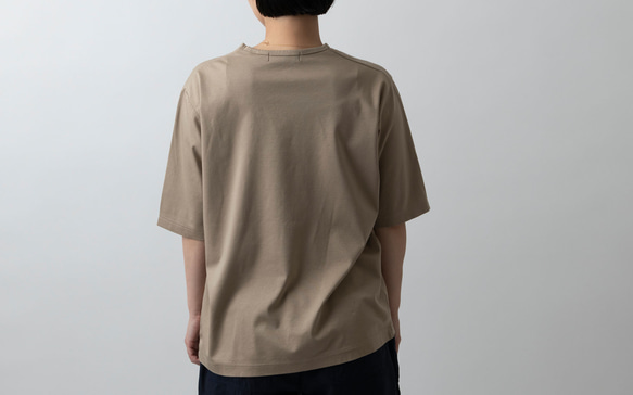 【在庫限り】HANDROOM WOMEN'S クルーネック5分袖Tシャツ navy｜ladies 12枚目の画像