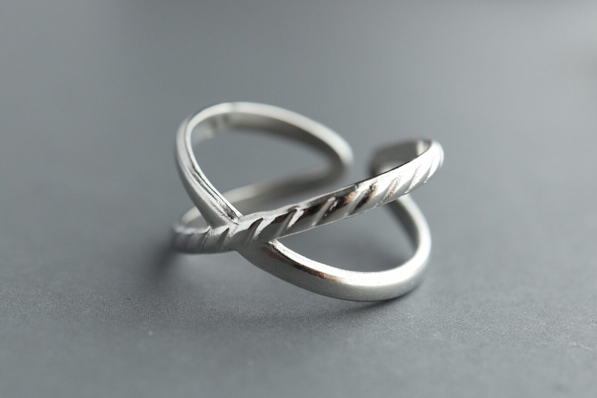 Xのペアリング♦︎サージカルステンレス【X】