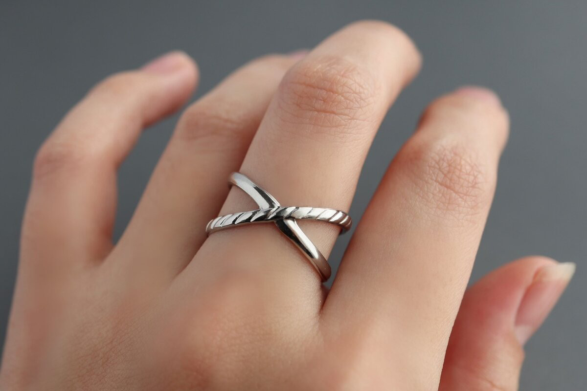 Xのペアリング♦︎サージカルステンレス【X】