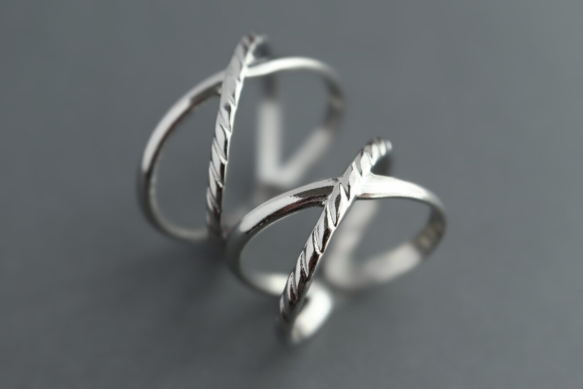 Xのペアリング♦︎サージカルステンレス【X】