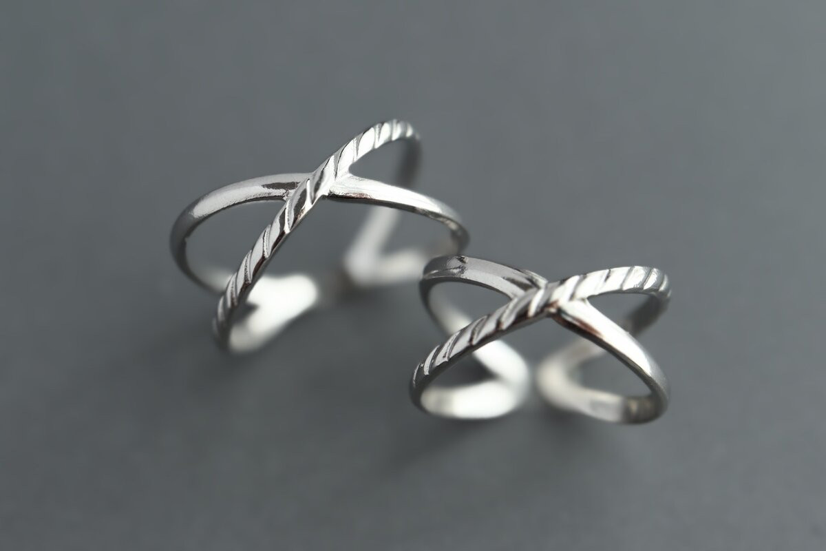 Xのペアリング♦︎サージカルステンレス【X】