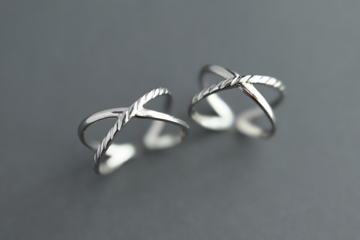 Xのペアリング♦︎サージカルステンレス【X】