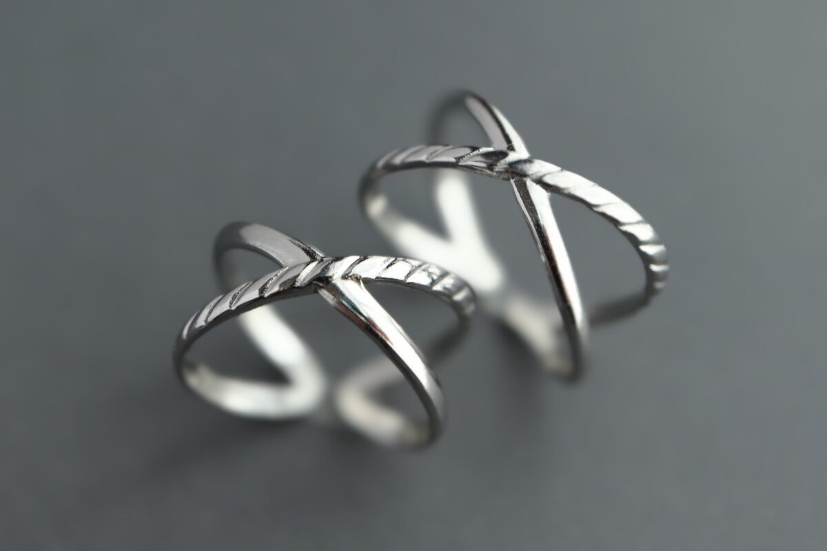 Xのペアリング♦︎サージカルステンレス【X】