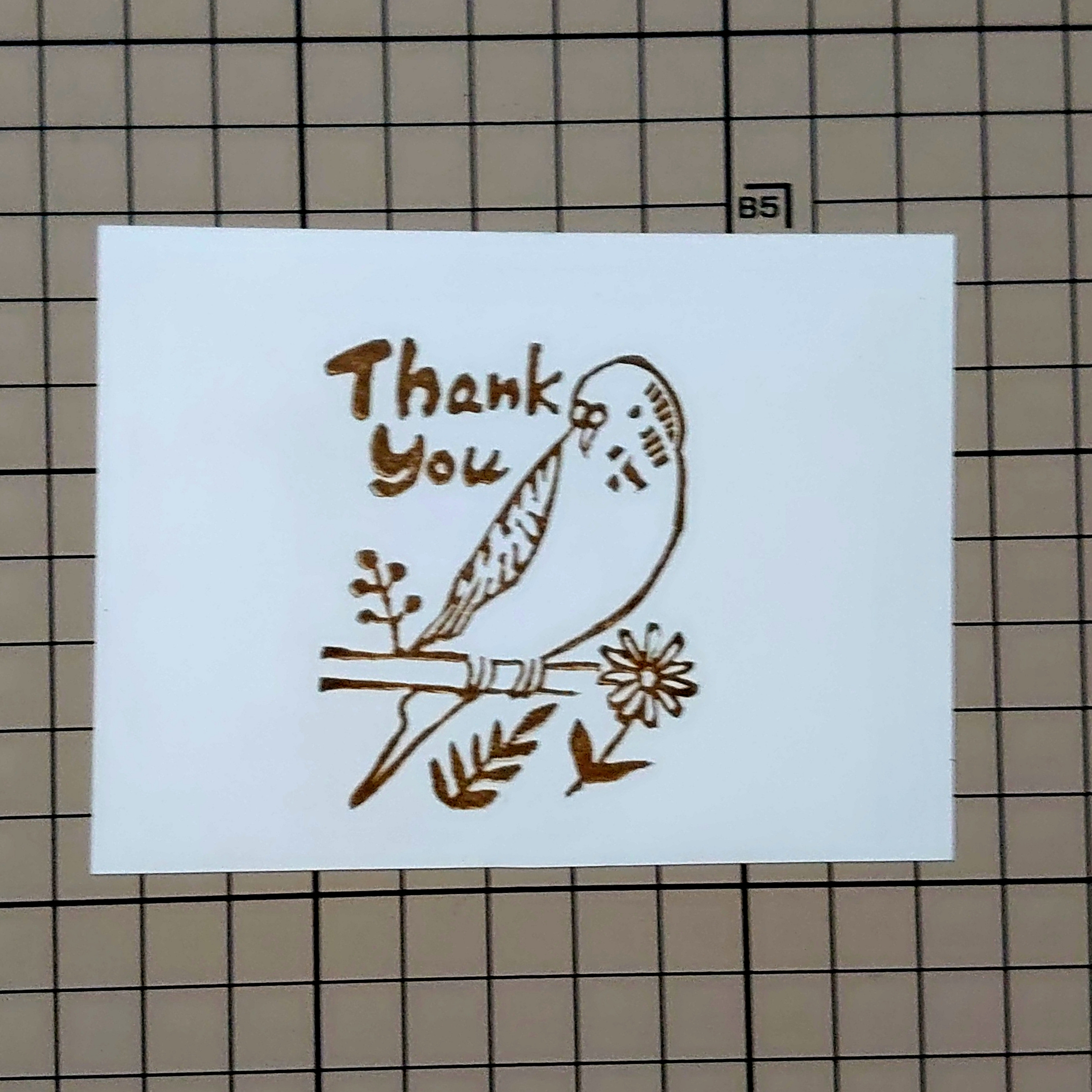 消しゴムはんこ No.229 くろわんちゃん thank you 消しゴムはんこ No.229 くろわんちゃん thank you