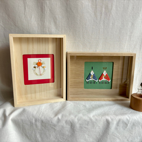紙刺繍のアート 「兜飾り」 箱型フレームセット その他インテリア雑貨