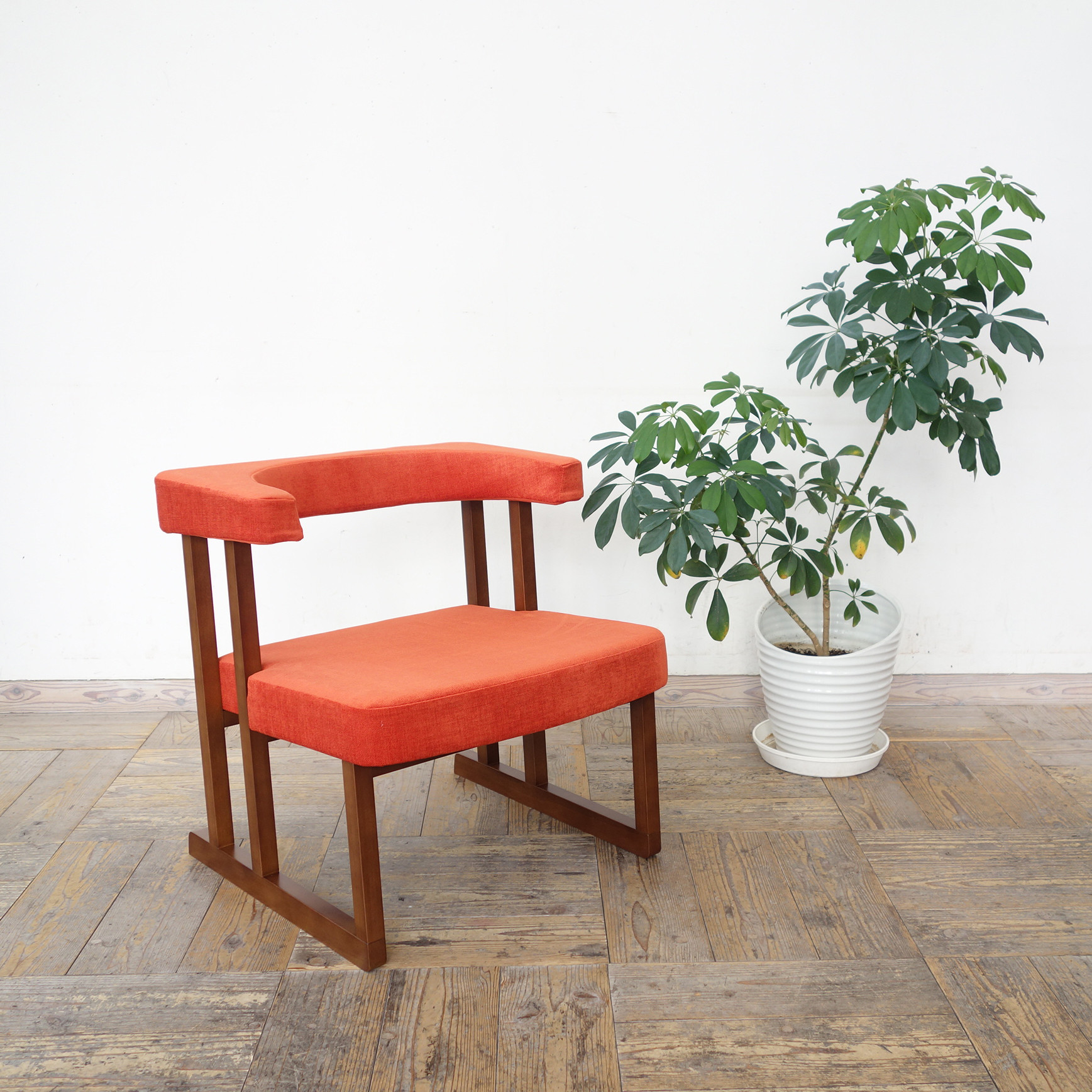 コ助ラウンジチェア（BR×SP-UP5563 オレンジ）