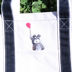 シュナウザー　/トートバッグ　S　受注生産品　毛色変更可 6枚目の画像